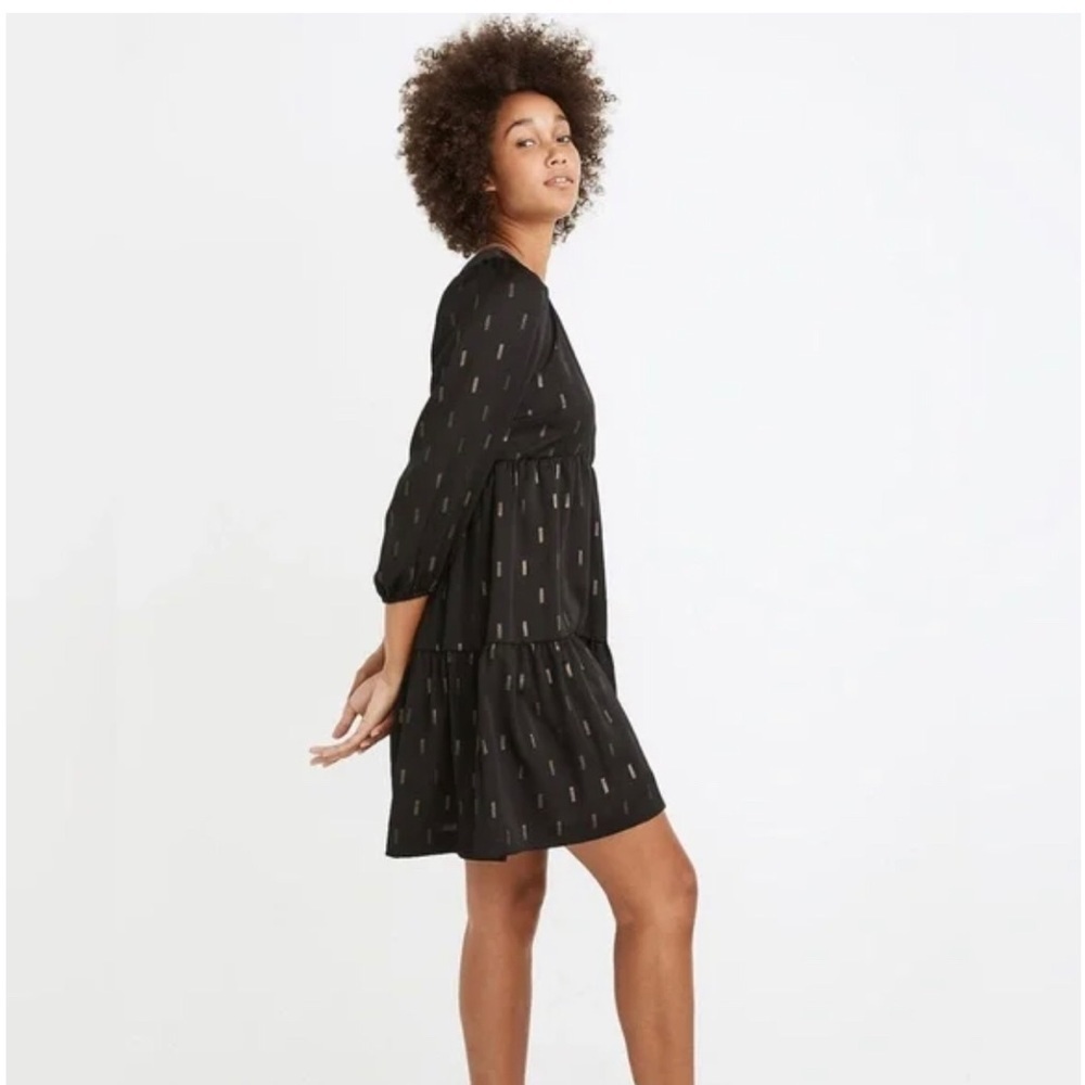 Madewell Women’s Mid Long Sleeve Pockets Black Dress Size XS - Picture 2 of 16